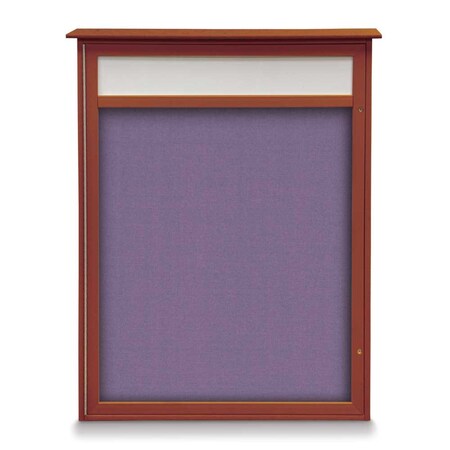 United Visual Products Single Door Enclosed Indoor Letterboard UV1140H-WHITE-BLACK